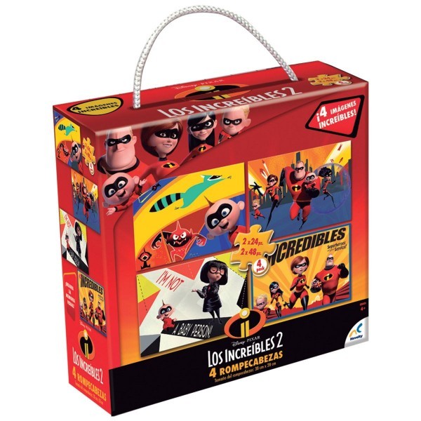 Rompecabezas 4 en 1 Los Increibles