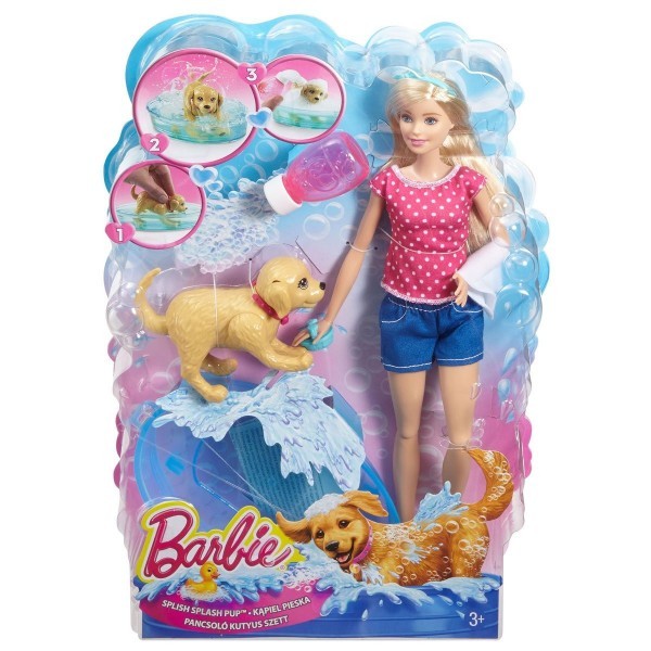 BARBIE BAÑO DE PERRITOS