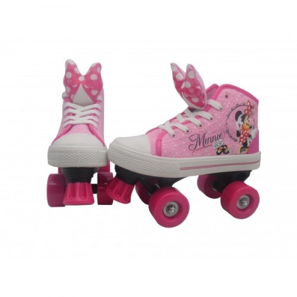 Patín de Bota Minnie  Mouse Goplas Talla 20 Cuatro Ruedas