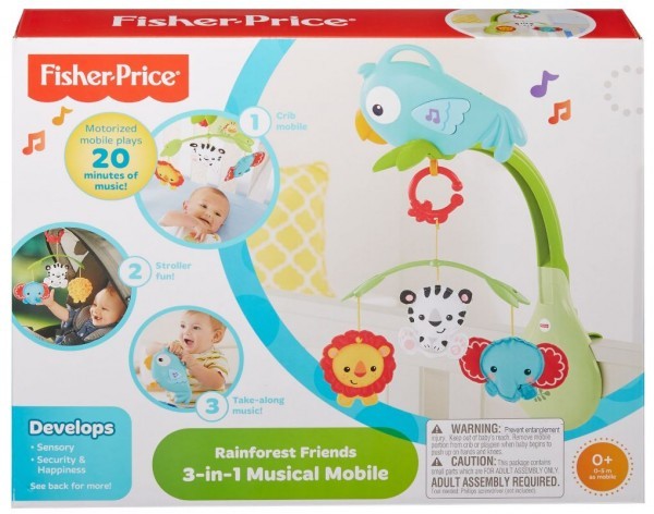 Movil Musical 3 en 1 Amigos De La Naturaleza