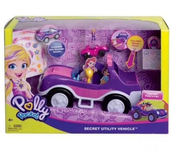 Polly Pocket Convertible Secreto Todoterreno Color Rosa