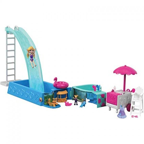Polly Pocket Alberca de Sorpresas Ocultas Splashtastic