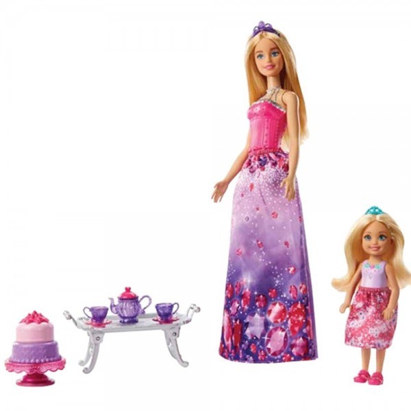 Barbie Villa Caramelo Princesa Chelsea Juego de Té