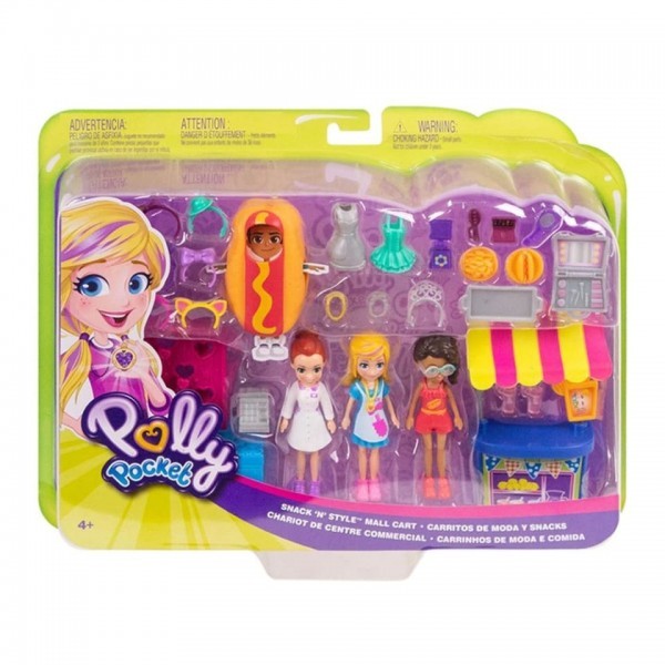 POLLY POCKET CARRITO DE MODAS Y SNACK