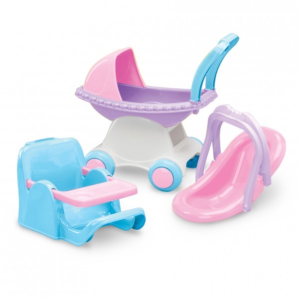 Set Juego de 3 Piezas para Muñecas - American Plastic