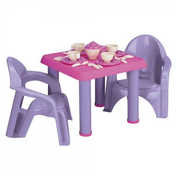 Mesita con Sillas y Juego de Te - American Plastic