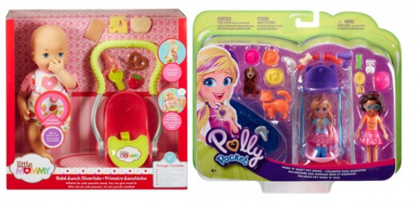 Combo LittleM bebe luch + PollyP juegos de mascotas