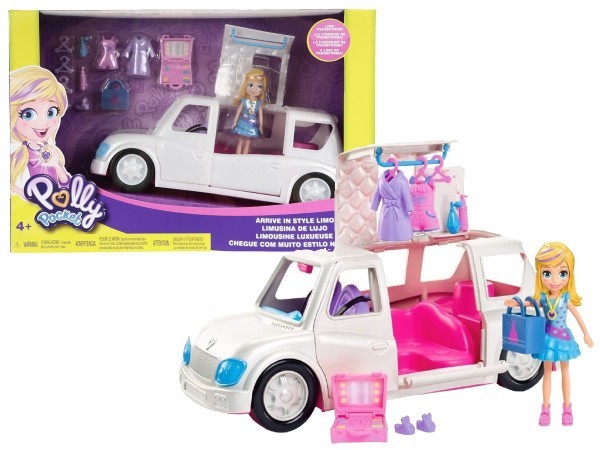 Polly Pocket Limusina de Lujo Con Accesorios Para Niña