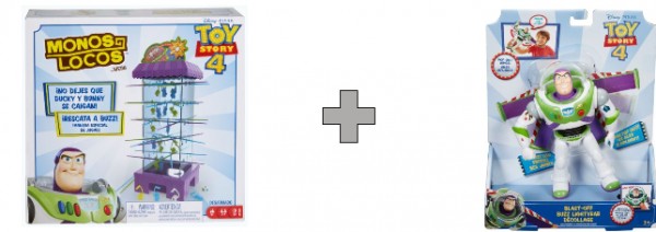 Combo Monos Locos Toy Story 4 + Buzz Vuelo Espacial
