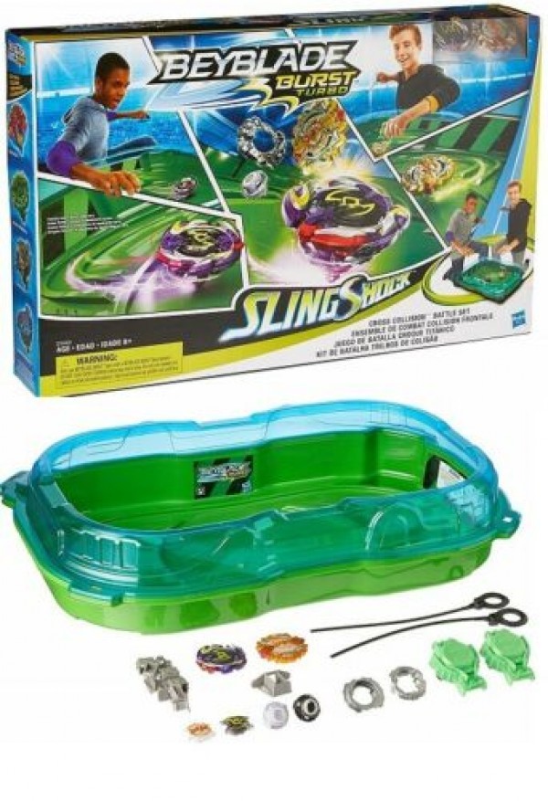 Bey SlingShock Set de Batalla Cross Collision