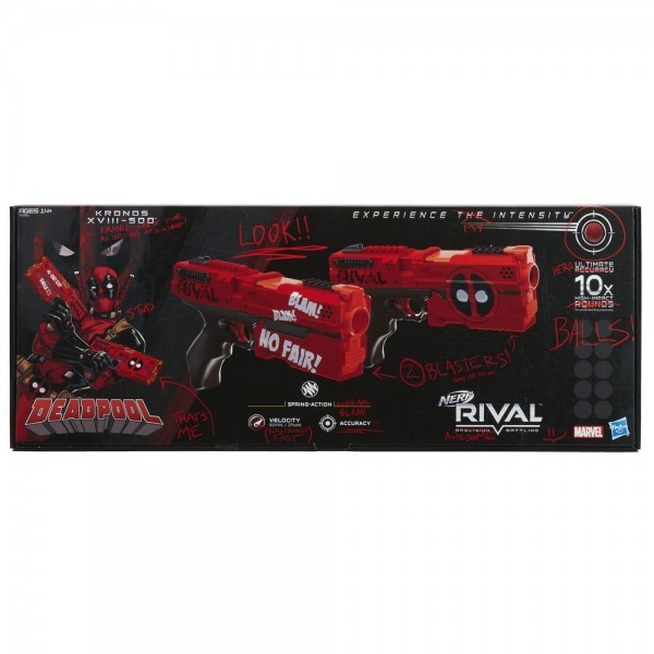 Deadpool Kronos XVIII 500 Lanzador Nerf Rival Hasbro