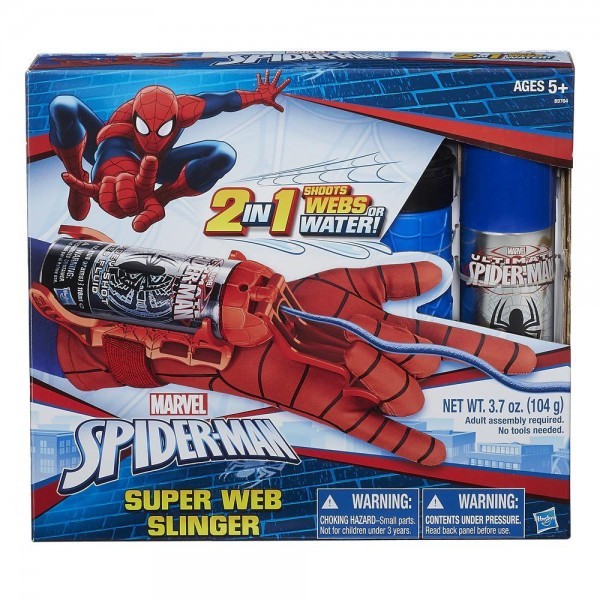Man Super Web Slinger - Marvel Spider 2 EN 1 Hasbro