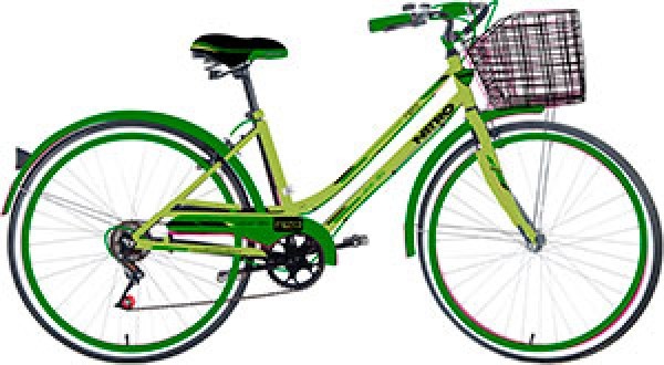 Bicicleta R26 Niza Retro Pintada Bajo Barniz 5V