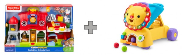 Combo Lp Granja De Animales + León Camina Conmigo