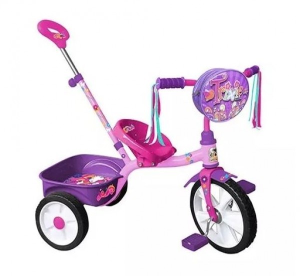 Triciclo Trixie con barra de Empuje